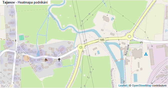 Tajanov - mapa podnikání
