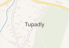 Tupadly v obci Klatovy - mapa části obce