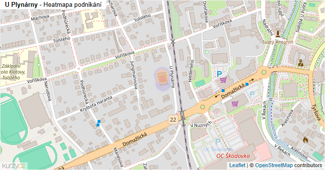 U Plynárny - mapa podnikání
