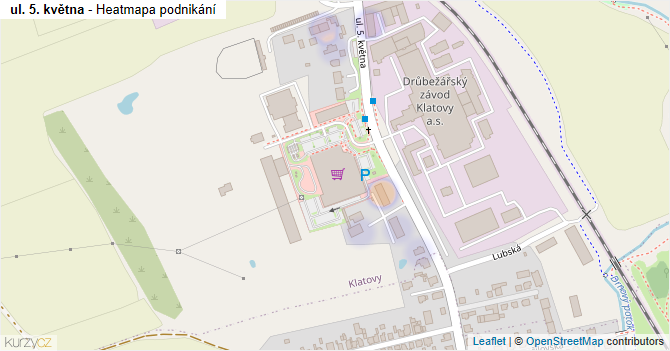 ul. 5. května - mapa podnikání