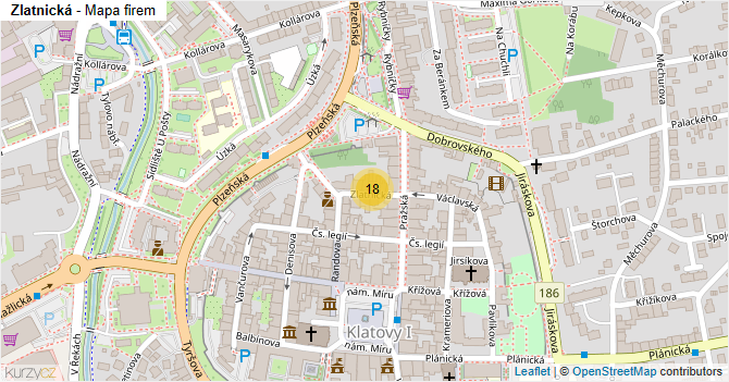 Zlatnická - mapa firem