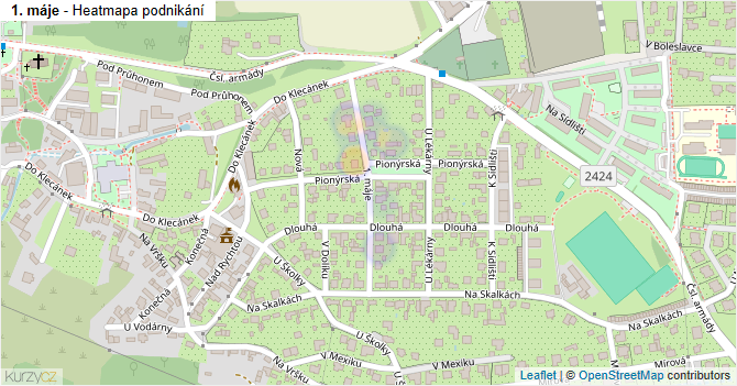 1. máje - mapa podnikání
