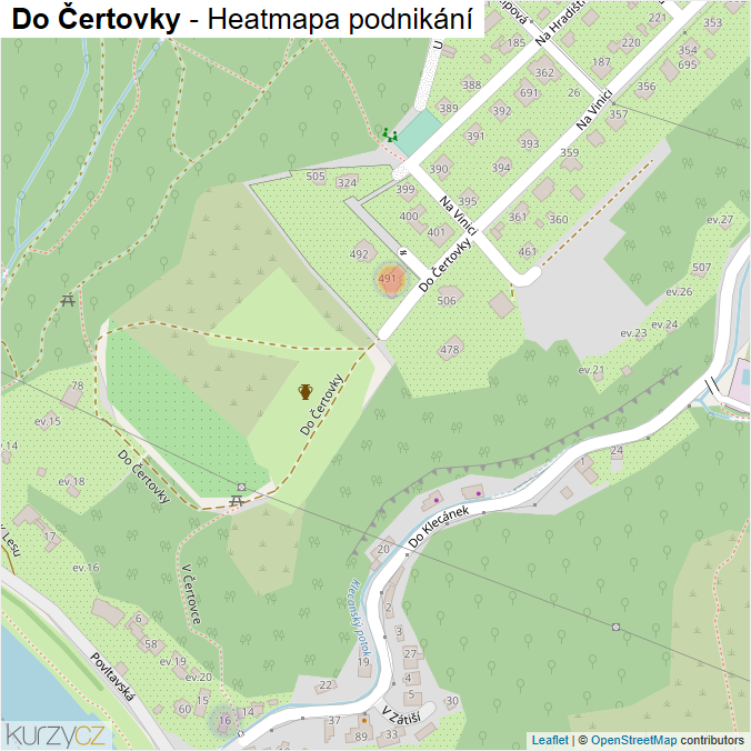 Mapa Do Čertovky - Firmy v ulici.