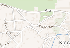 Do kaštan v obci Klecany - mapa ulice