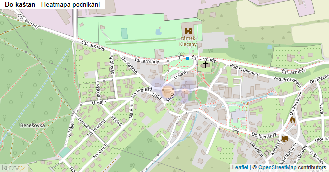 Do kaštan - mapa podnikání
