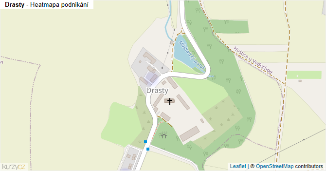 Drasty - mapa podnikání