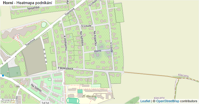 Horní - mapa podnikání