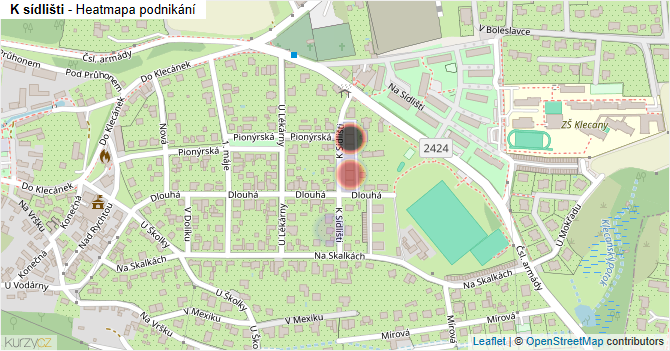 K sídlišti - mapa podnikání