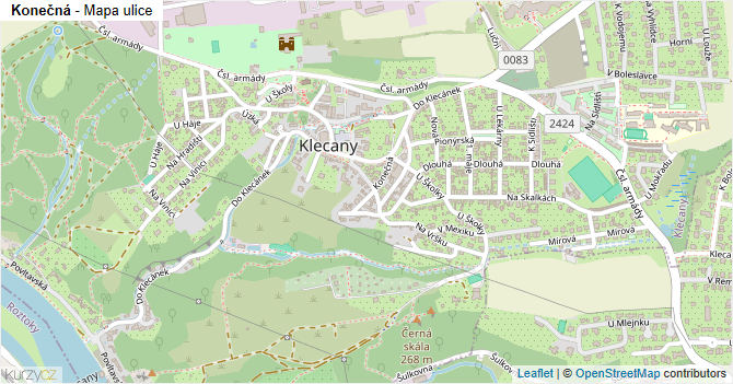 Konečná - mapa ulice