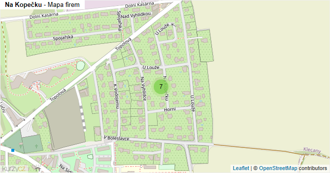 Na Kopečku - mapa firem