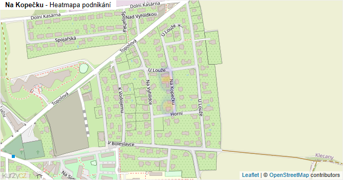 Na Kopečku - mapa podnikání