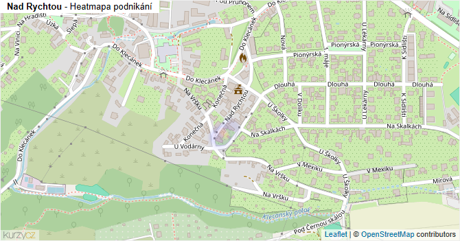 Nad Rychtou - mapa podnikání