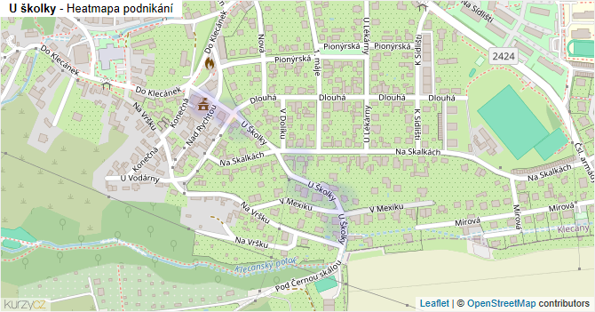 U školky - mapa podnikání