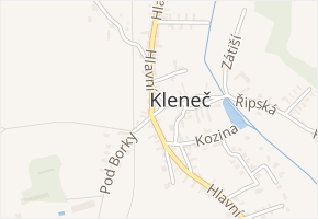 Kekulák v obci Kleneč - mapa ulice