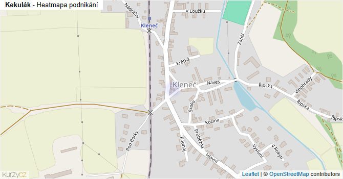 Kekulák - mapa podnikání