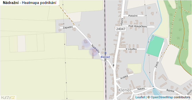 Nádražní - mapa podnikání
