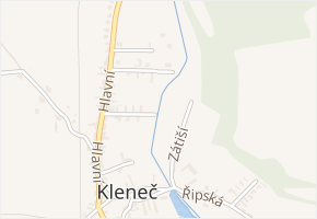 Podháj v obci Kleneč - mapa ulice
