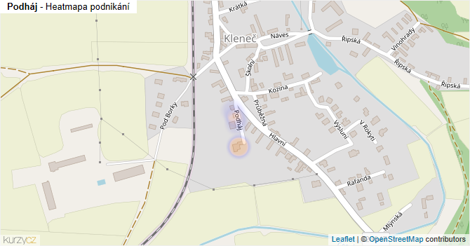 Podháj - mapa podnikání