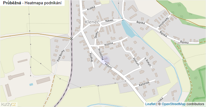Průběžná - mapa podnikání