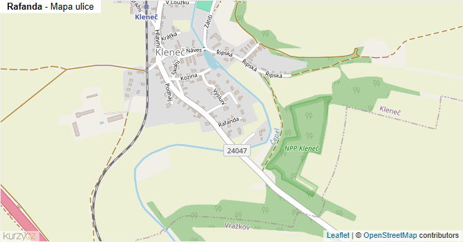 Rafanda - mapa ulice