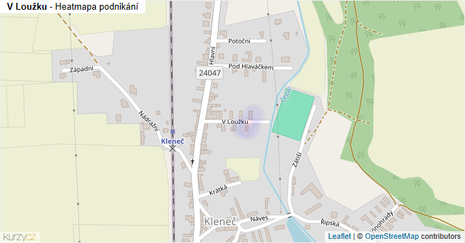 V Loužku - mapa podnikání