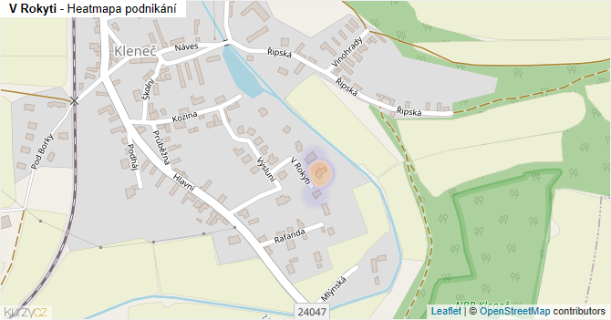 V Rokyti - mapa podnikání
