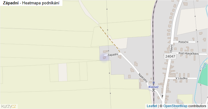 Západní - mapa podnikání