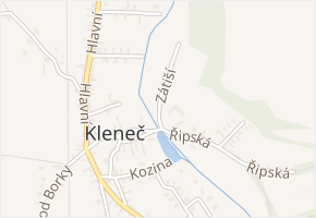Zátiší v obci Kleneč - mapa ulice