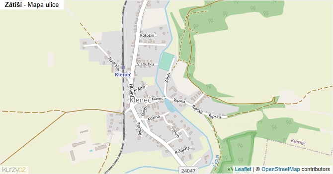 Zátiší - mapa ulice