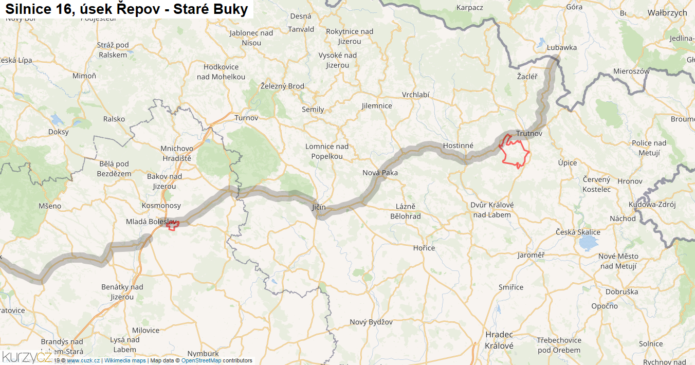 Kleneč-Krabčice, mapa trasy