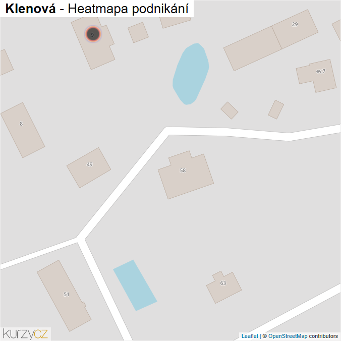 Mapa Klenová - Firmy v obci.