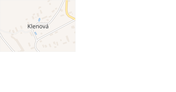 Klenová v obci Klenová - mapa části obce
