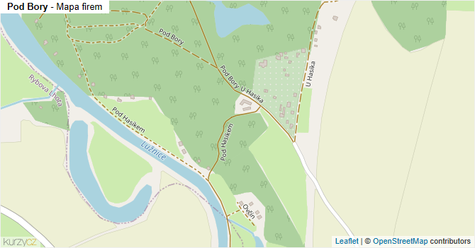Pod Bory - mapa firem