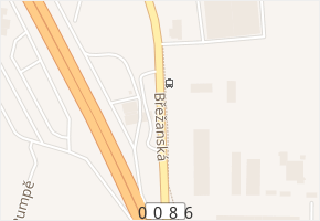 Břežanská v obci Klíčany - mapa ulice