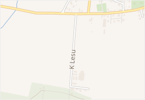 K Lesu v obci Klíčany - mapa ulice