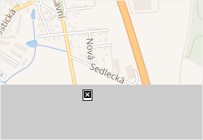 Sedlecká v obci Klíčany - mapa ulice