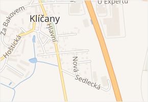 Sokolská v obci Klíčany - mapa ulice