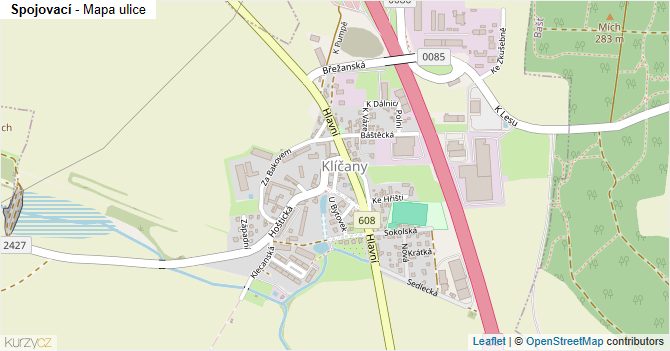 Spojovací - mapa ulice
