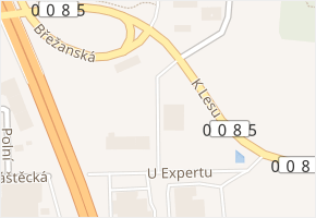 U expertu v obci Klíčany - mapa ulice