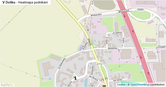V Dolíku - mapa podnikání