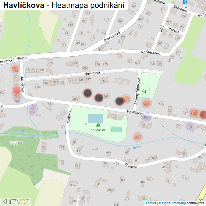 Mapa Havlíčkova - Firmy v ulici.