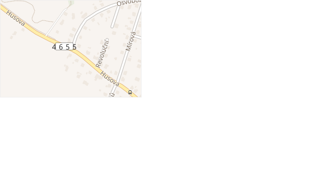 Husova v obci Klimkovice - mapa ulice
