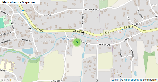 Malá strana - mapa firem