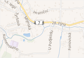 Mlýnská v obci Klimkovice - mapa ulice