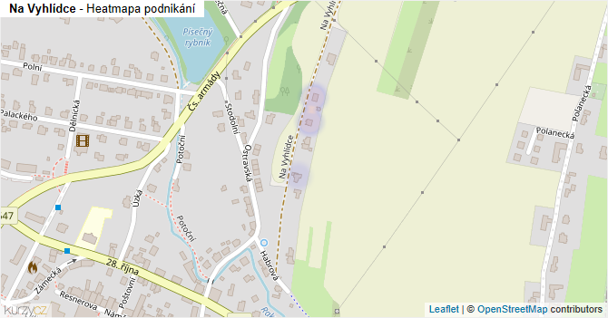 Na Vyhlídce - mapa podnikání