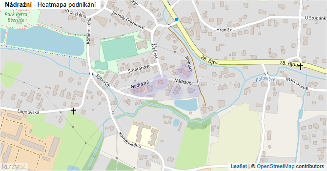 Nádražní - mapa podnikání