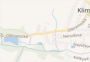 Olbrachtova v obci Klimkovice - mapa ulice
