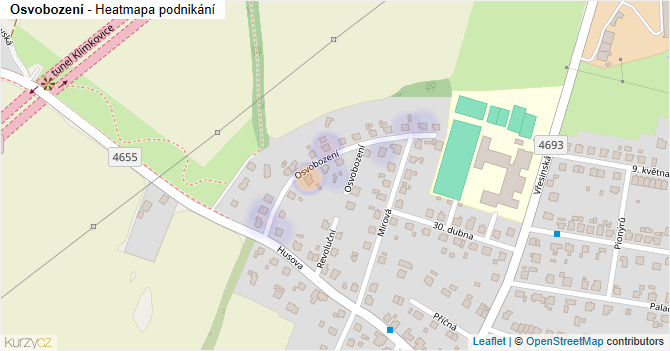 Osvobození - mapa podnikání