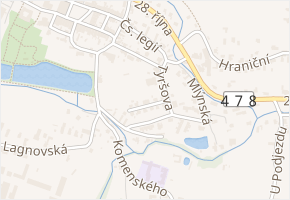 Smetanova v obci Klimkovice - mapa ulice