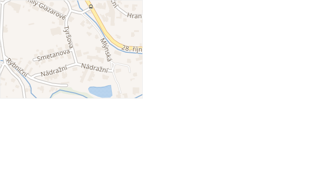 Tyršova v obci Klimkovice - mapa ulice